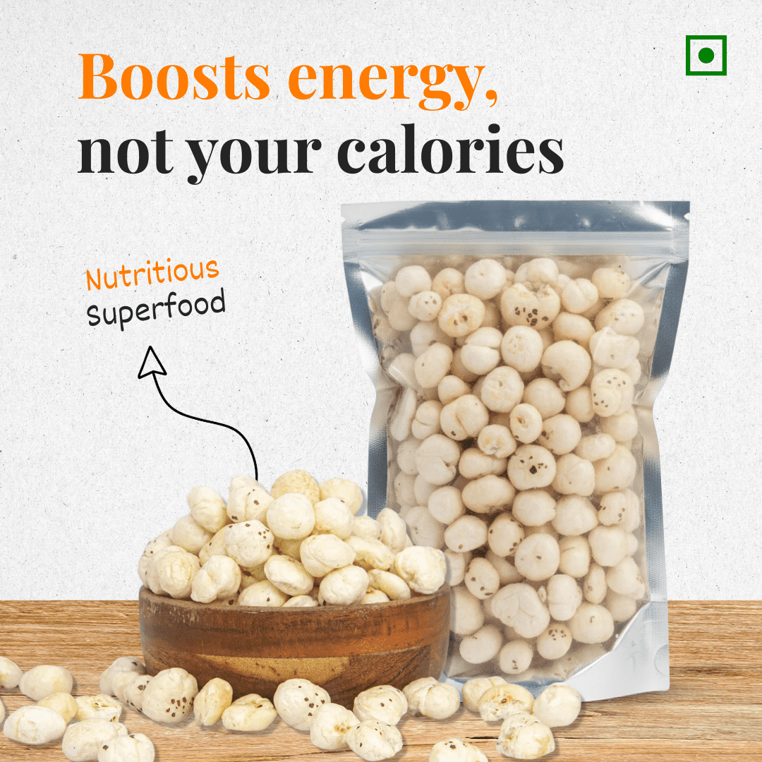 Nutritious superfood makhana – protein-rich, gluten-free, and vegan snack