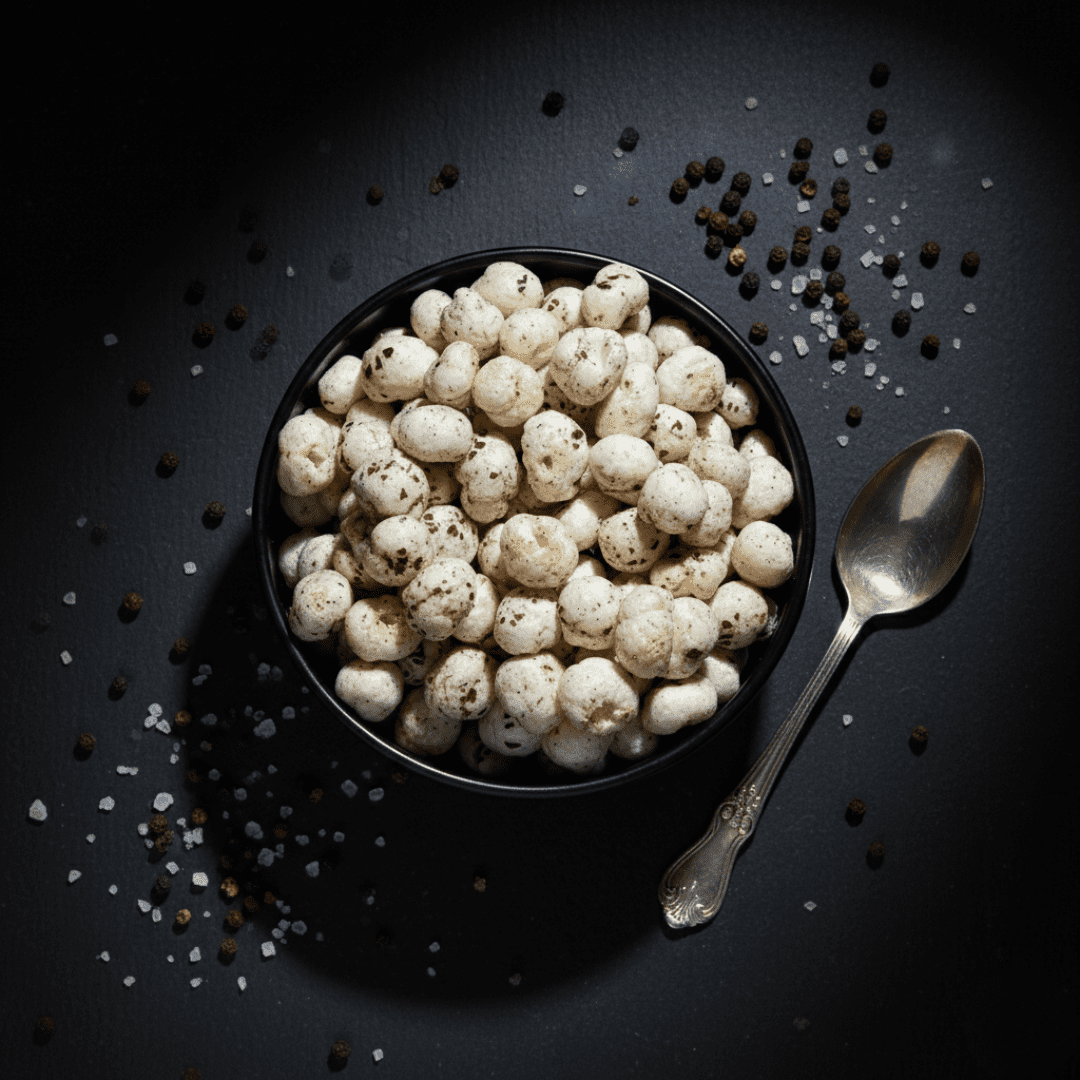 Himalayan Salt & Black Pepper Flavored Makhana (Foxnut)– Mera Kisan